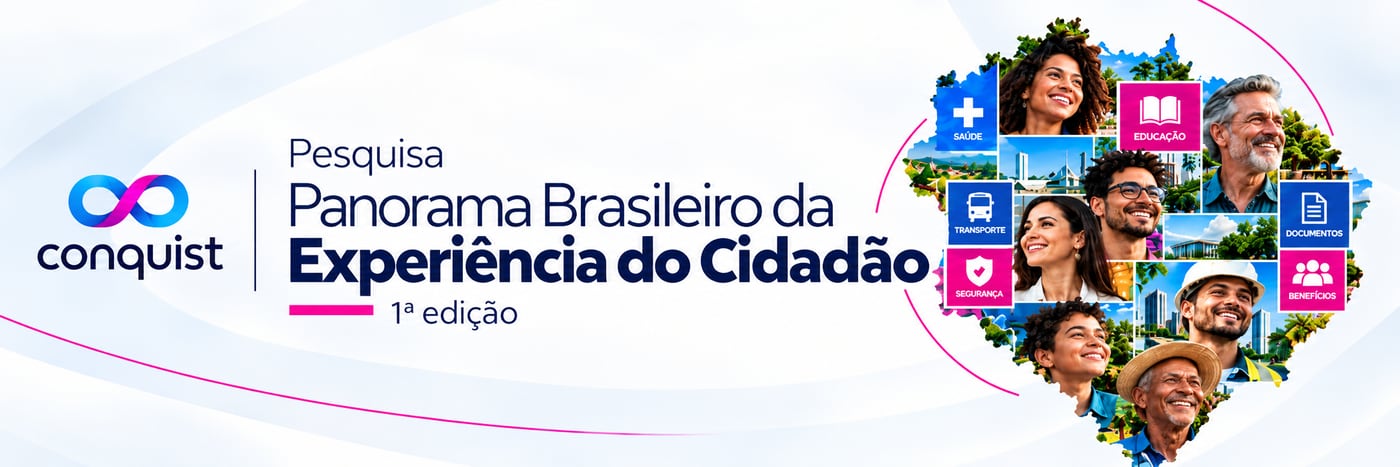 Conquist · Pesquisa Panorama Brasileiro da Experiência do Cidadão — 1ª edição